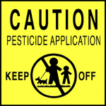 Lawn Care Pollution - Pesticide Application Warning